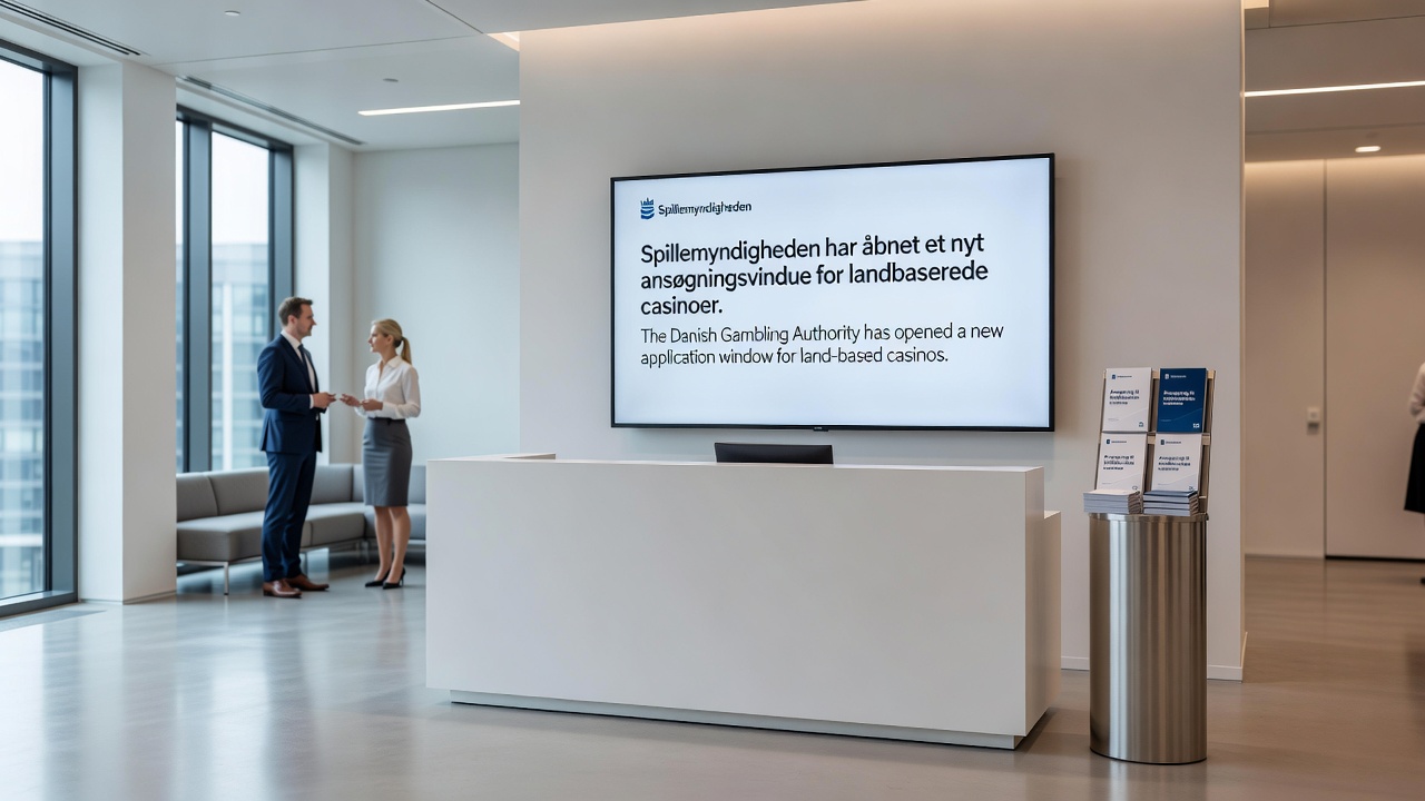 Illustration af ansøgningsdokumenter og licensgodkendelse i et dansk reguleringsmiljø