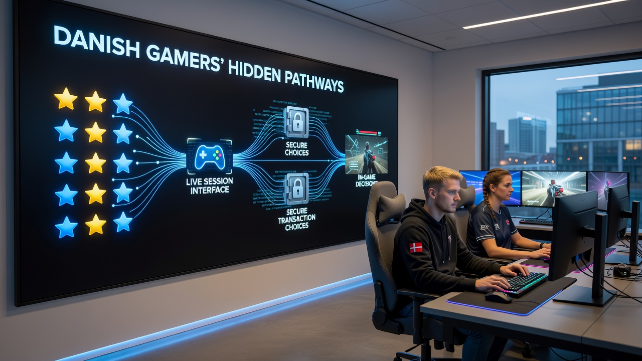 Illustration af sikre transaktioner i danske live casino sessioner